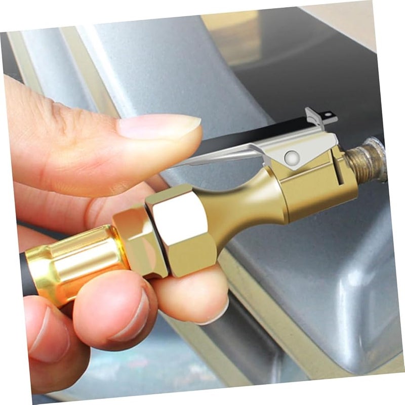 مشبك هواء إطارات ثقيل المقاومة للقفل 4 قطع محول نفخ سريع التوصيل للسيارة الدراجة الدراجة النارية - Image 5