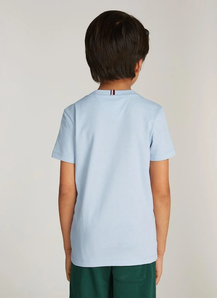 تومي هيلفيغر Youth Logo Crew Neck T-Shirt