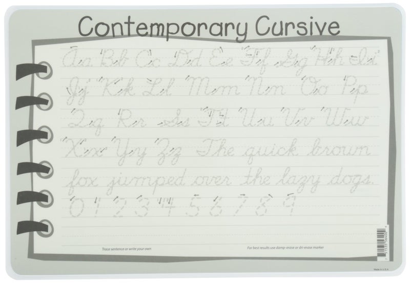 Painless Learning Contemporary Cursive Placemat Large - Image 2