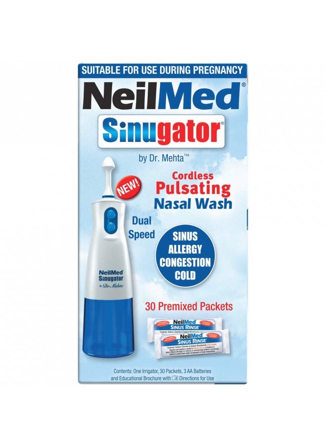 NeilMed NeilMed Sinugator Cordless Pulsating Nasal Wash with 30 Premixed Packets  - Image 5