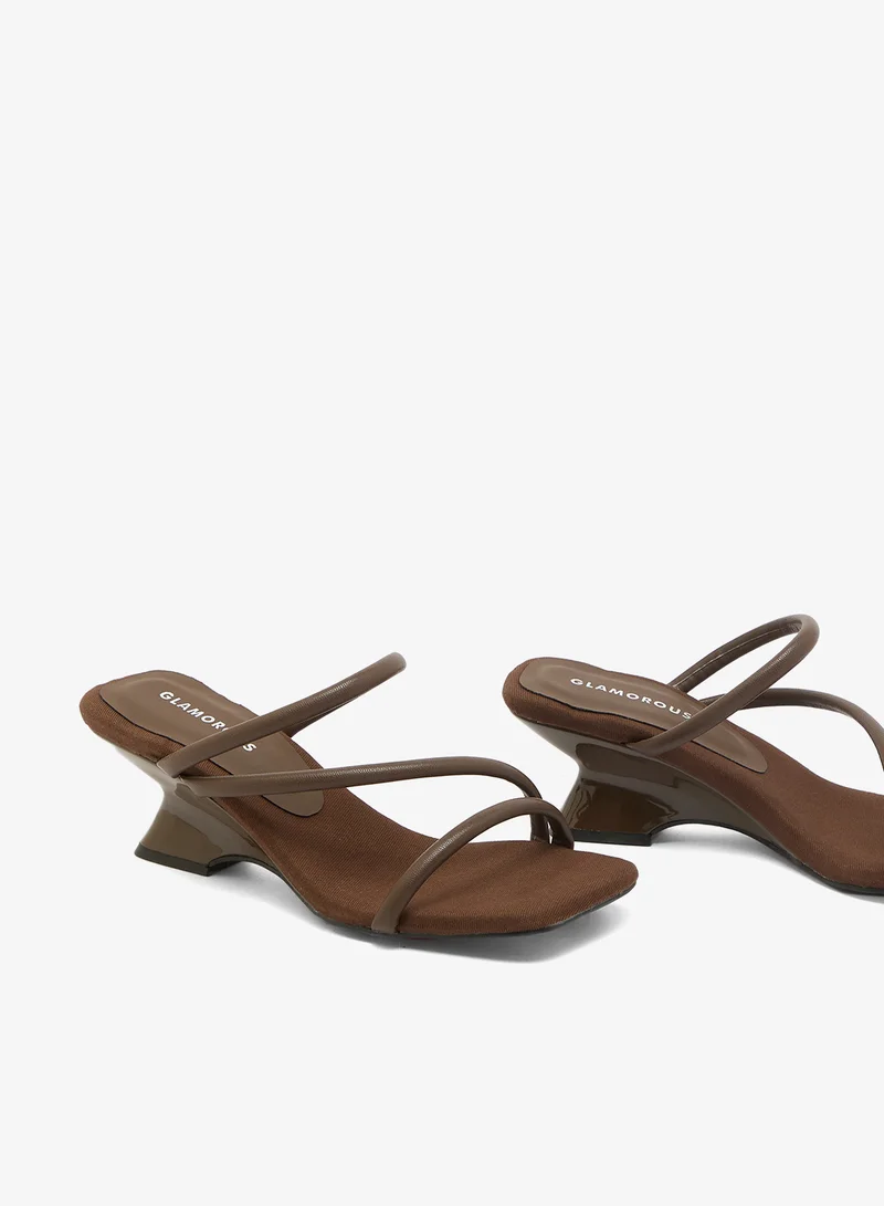 GLAMOROUS  Casual Brown Wedge Sandals for Women | Best Price UAE