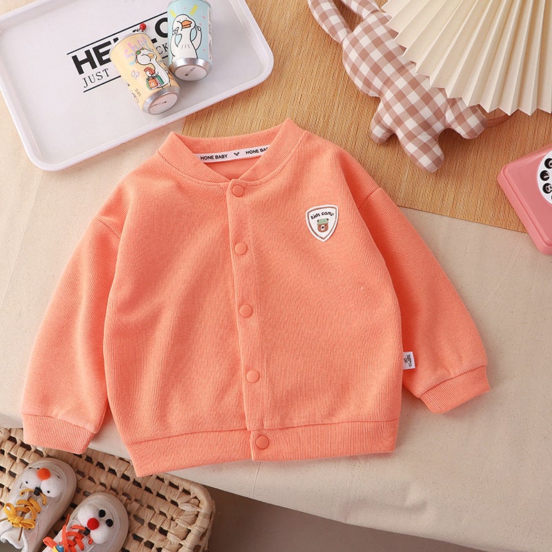 Coat Knitted Long-Sleeved New Handsome Knitted Sweater Baby Boys Cardigan Women'S Treasure Casual Fashion Backing Stylish - Image 5
