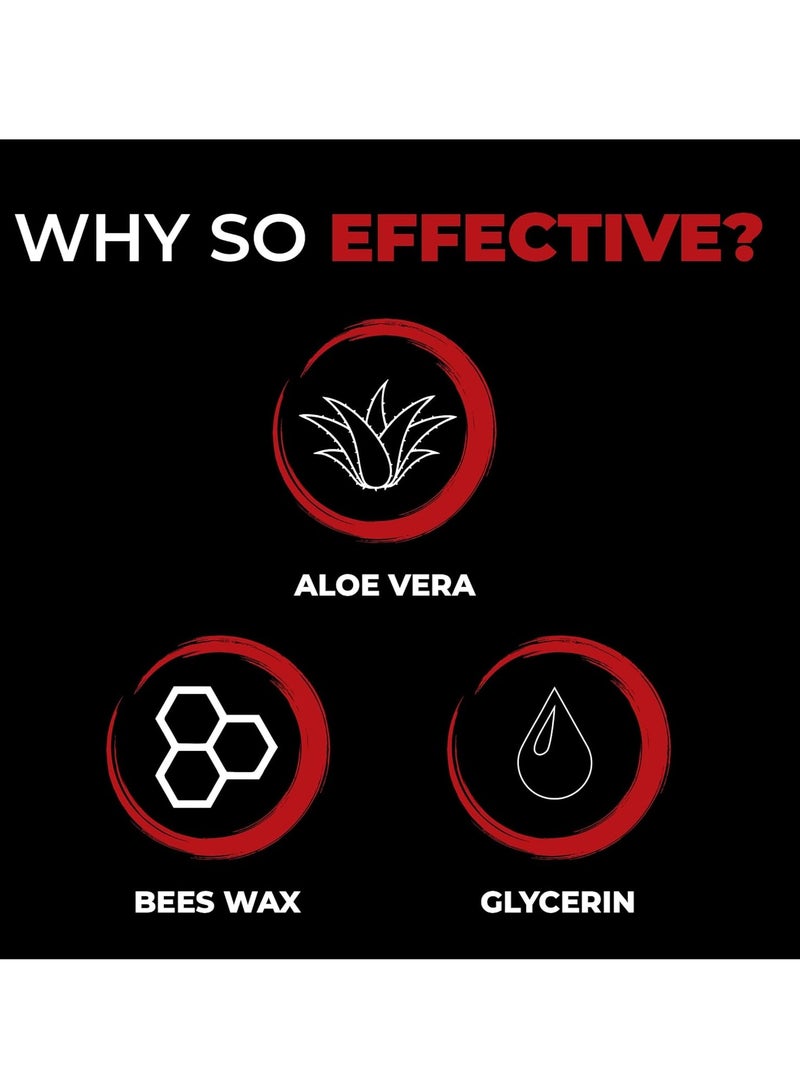 Beardo Stronghold Hair Wax For Men, 50 gm | Crystal Hair Wax with Aloe Vera & Castor Oil | Hair Wax Men | Hair Styling Wax for Glossy Finish & Shine | Strong Hold Hair Wax - Image 3