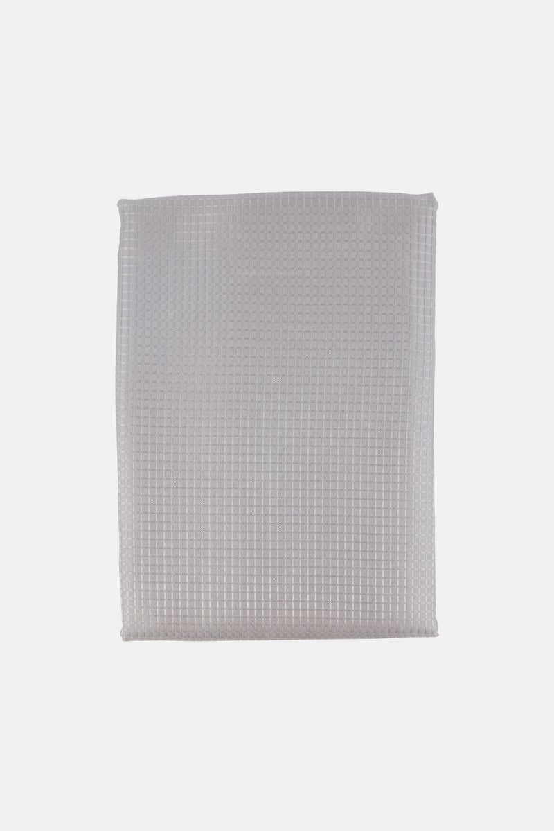 YOTO Micro Checkered Shower Curtains, Grey - Image 1