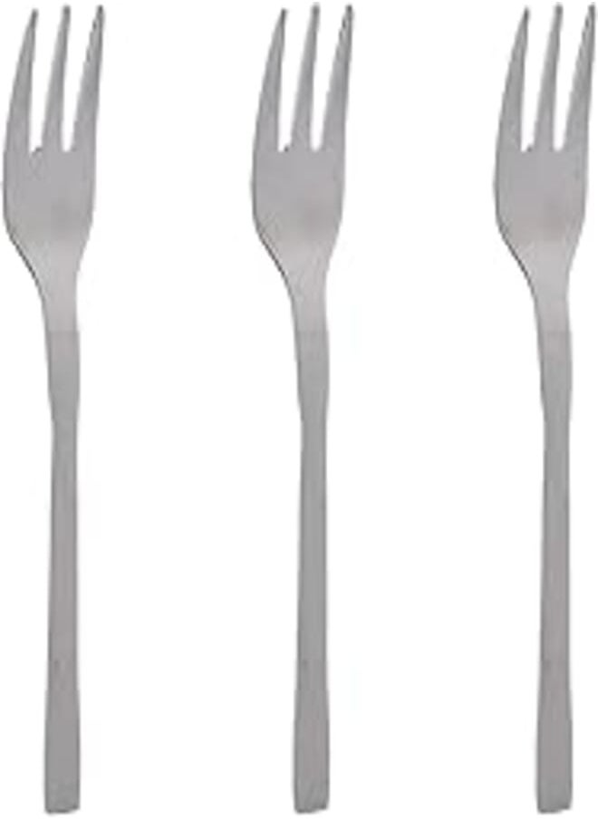 Zinnia Zinnia Stainless Steel Slender/Mirror Sweet Forks 3 Piece Set 