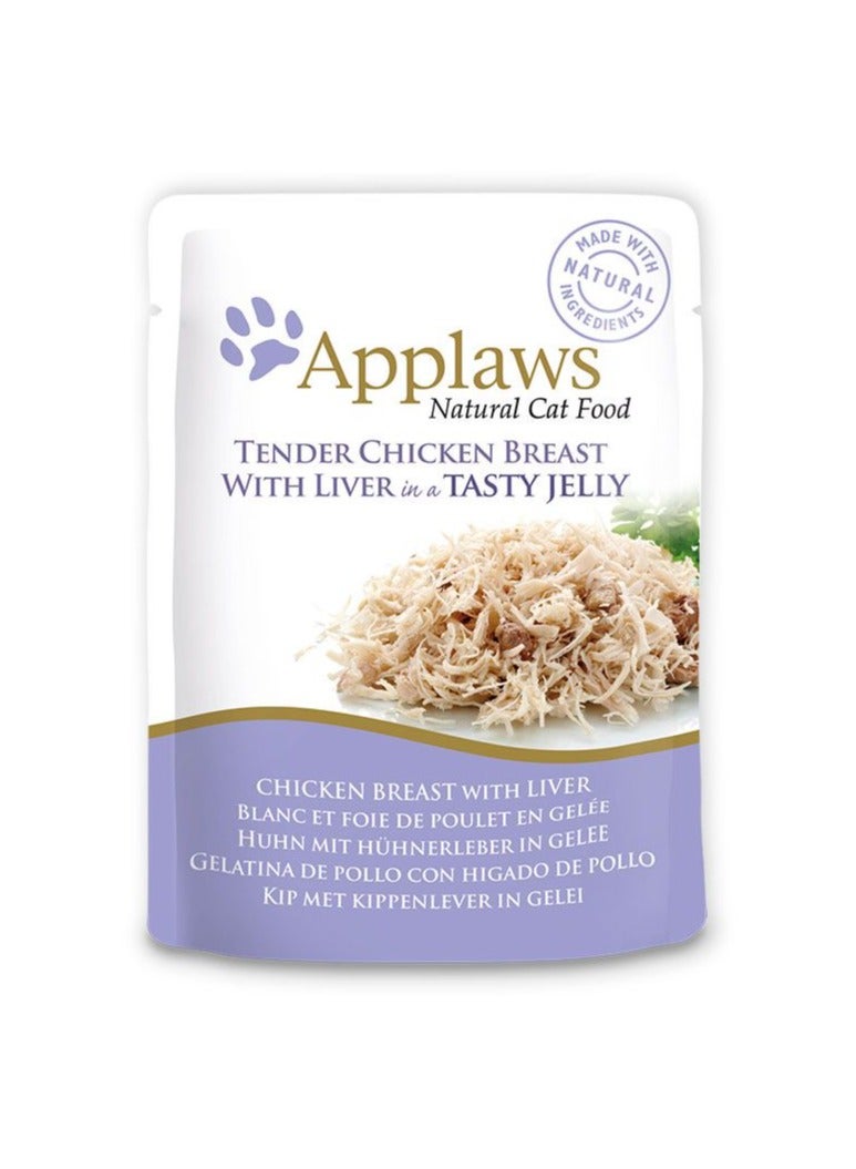 Applaws 16PC Cat Chicken with Liver Jelly Pouch 70G - Image 2