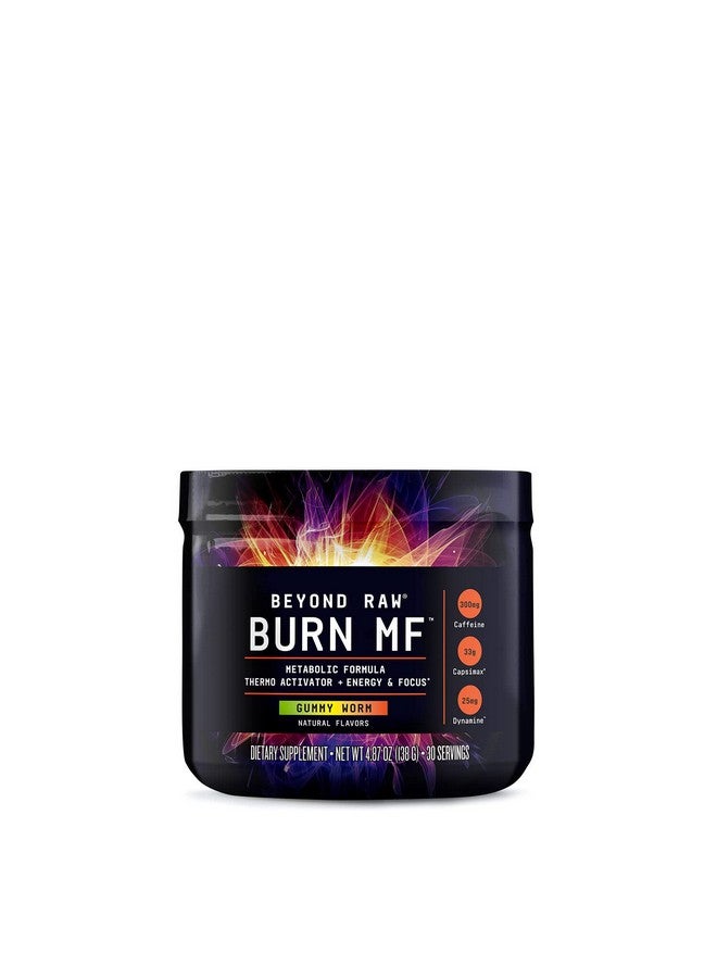 BEYOND RAW Burn Mf ; Metabolic Formula Thermo Activator Supports Energy And Focus ; Gummy Worm ; 30 Servings - Image 1