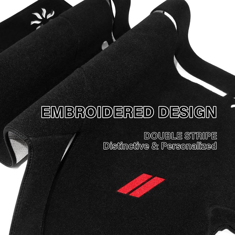 REMOCH Dash Cover for Dodge Charger Accessories 2011-2022 2023 Dashboard Cover Mat Sunshade No Glare UV Rays Protector Nonslip Interior Pad (Black) - Image 2