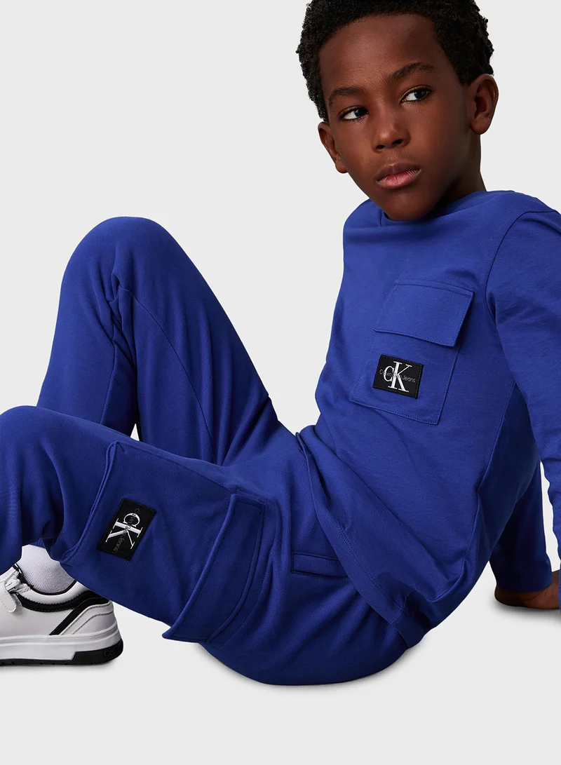 كالفن كلاين جينز Kids Badge Relaxed Sweatpants