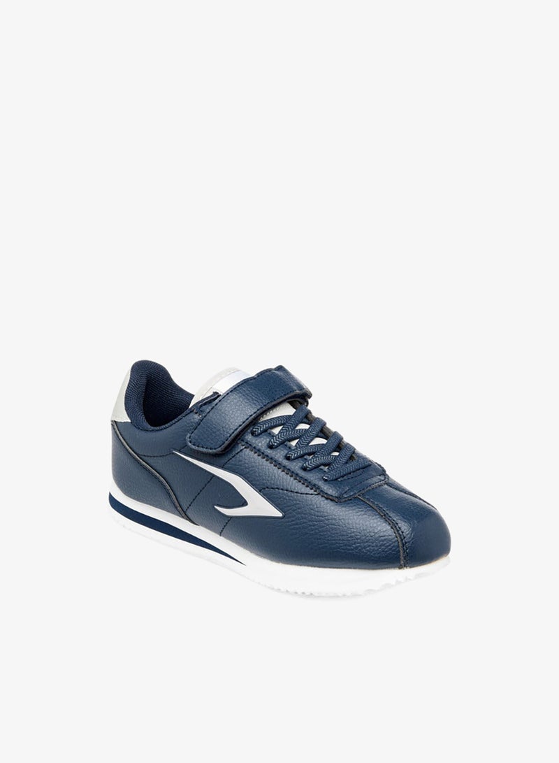 Dash Panelled School Sneakers With Hook And Loop Closure - Image 2