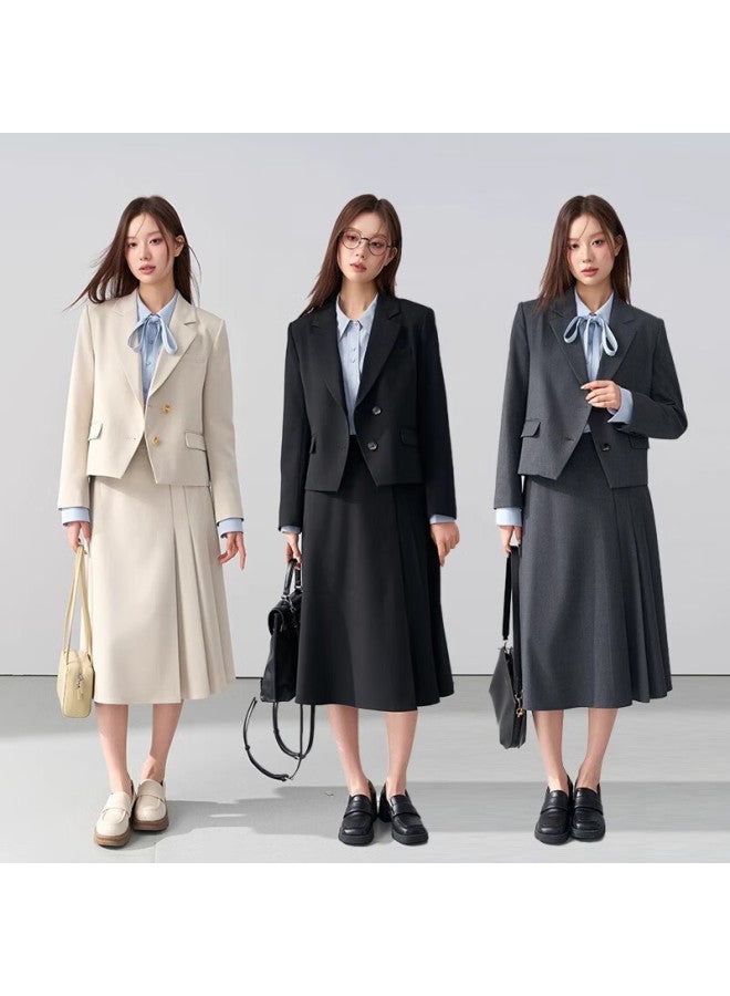 Lady Bird Bodexiaojie Women's Interview Suit Jacket, Professional Attire For Teachers, Commuter Wear, Lightweight Office Outfit For Pee Women, Suit Set - Image 5