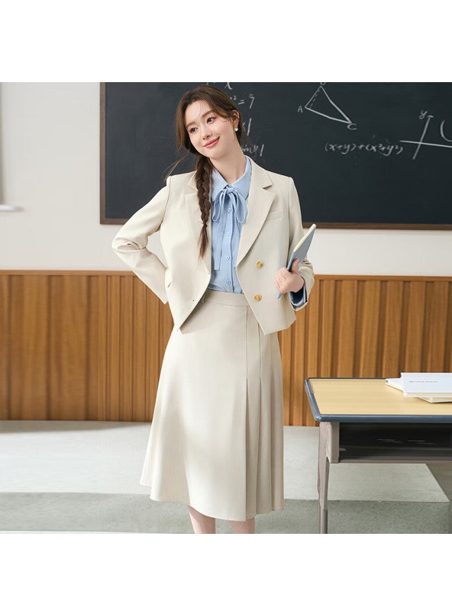 Lady Bird Bodexiaojie Women's Interview Suit Jacket, Professional Attire For Teachers, Commuter Wear, Lightweight Office Outfit For Pee Women, Suit Set - Image 2