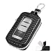 vvag Premium Car Key Fob Case Genuine Carbon Fiber Car Smart Key fob Holder Automotive Remote Keychain Bag UniversalBlackCarbon Fiber Style - Image 2