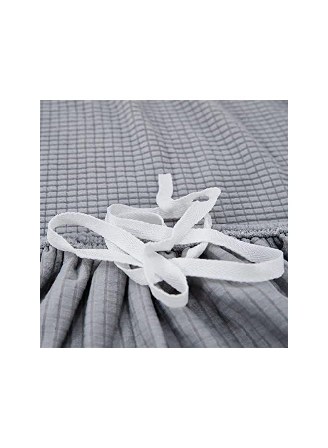 The Bros Universal High Stretch Sofa Slipcovers(Silver, Large Size) - Image 3