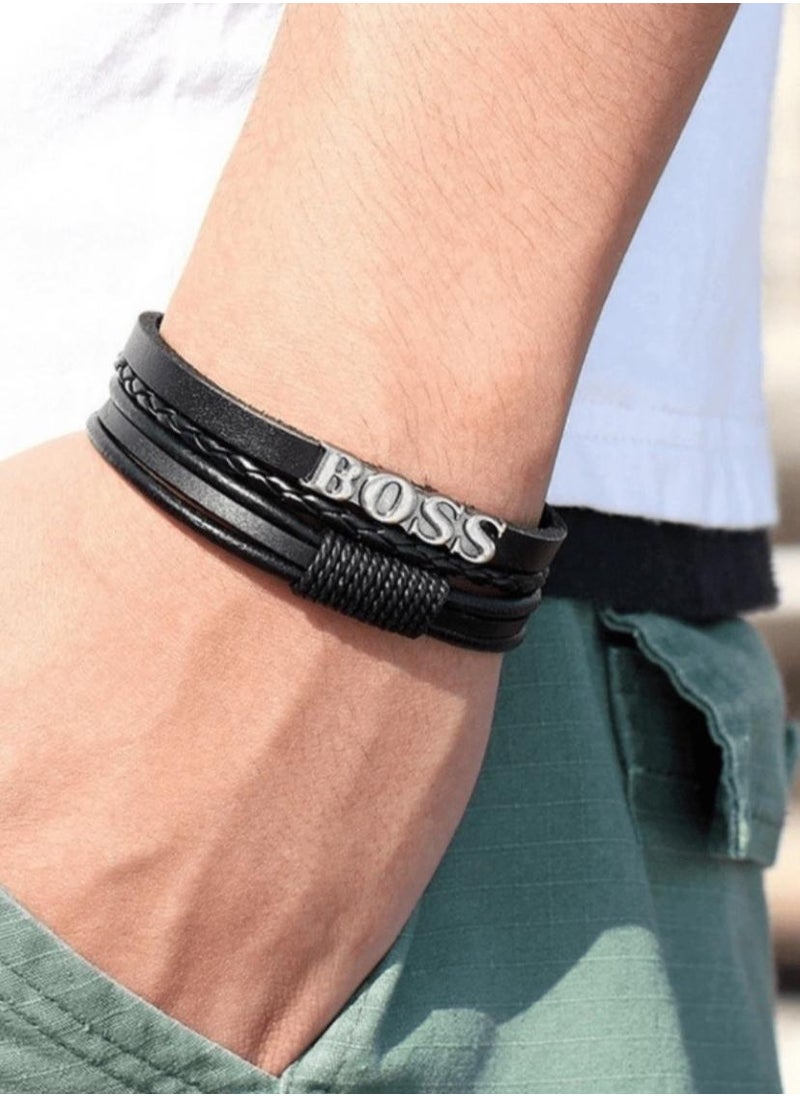 BOSS Elegant & High Quality Bracelet For Men Size 21cm  - Image 1