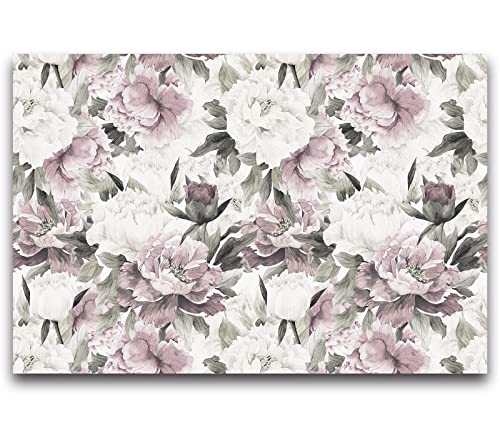 Cliouar-Vintage Purple Pink Rose Bedroom Living Room Decor Wallpaper Mural Bedroom Living Room Decor 158" x 110"(Not Self-Adhesive) - Image 3