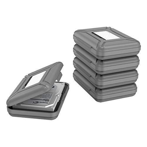 ORICO External Hard Drive Case for 35 Inch HDDSSD 5 Packs Portable Hard Drive Carrying Protective Storage Box AntiStatic and Shockproof PHX5S - Image 1