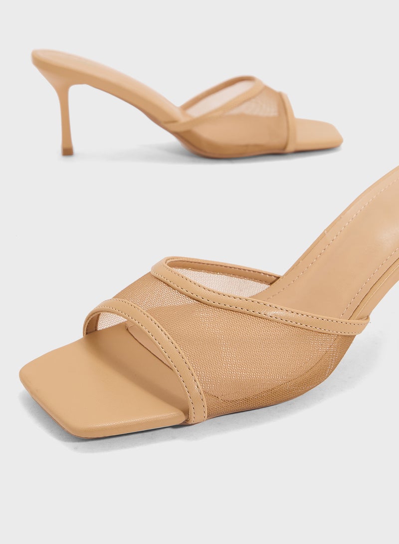 ELLA Mesh Heeled Mule  - Image 4
