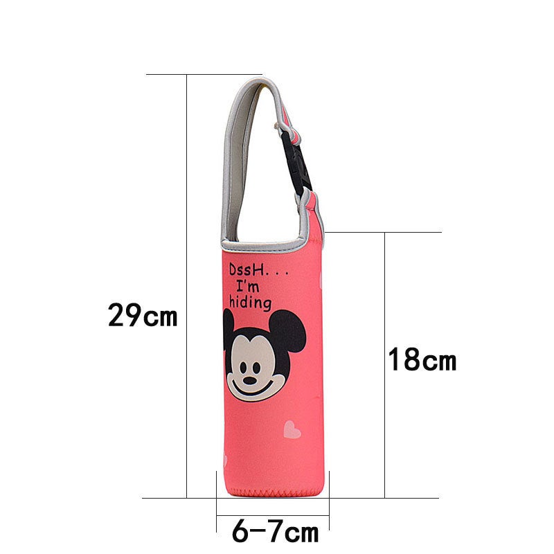 Insulated Cartoon Cup Sleeve Neoprene Simple Design Mickey Head 