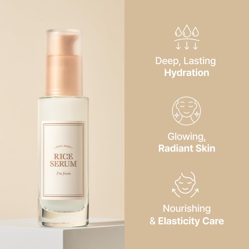 I'm from Rice Serum, Korean Fermented Rice Embryo Extract Boosts Collagen, Vitality, Radiant Glowing Skin, Niacinamide, Vitality to Dull Skin, Nourishing, Moisturizing - Image 2