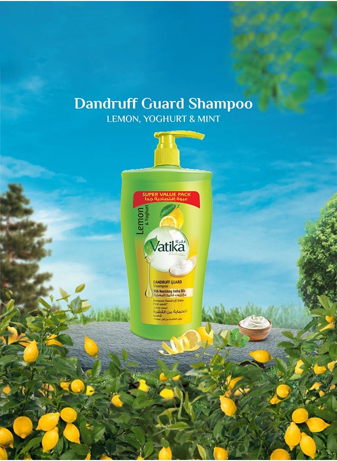 Vatika Naturals - Dandruff Guard Shampoo Enriched With Lemon And Yoghurt 1Liters - Image 1