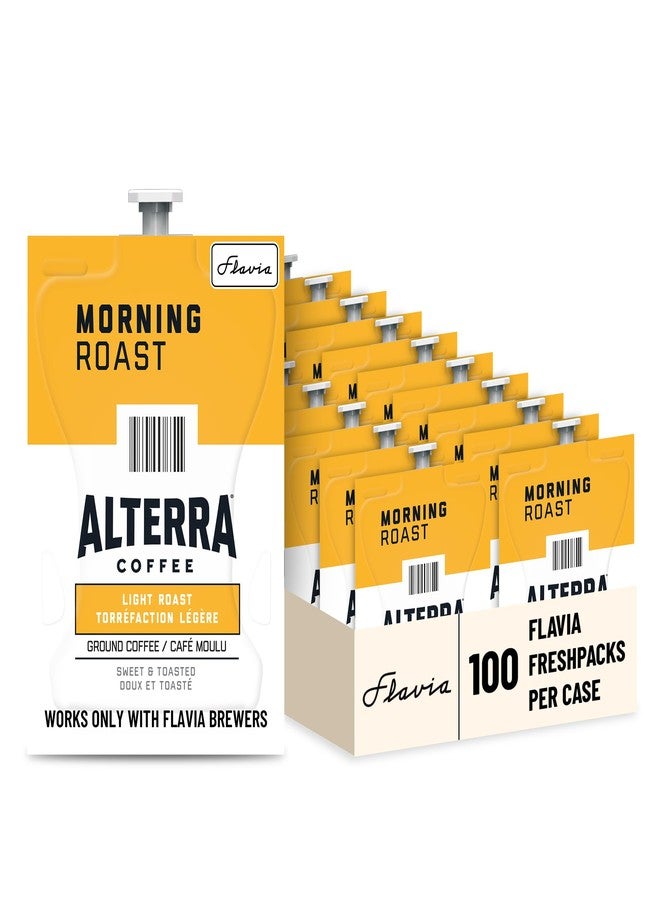 فلافيا عبوات Flavia Alterra Morning Roast Freshpacks متوافقة فقط مع ماكينات تحضير القهوة Flavia، بنكهة التحميص الخفيف (عبوة من 100 عبوة) - Image 1