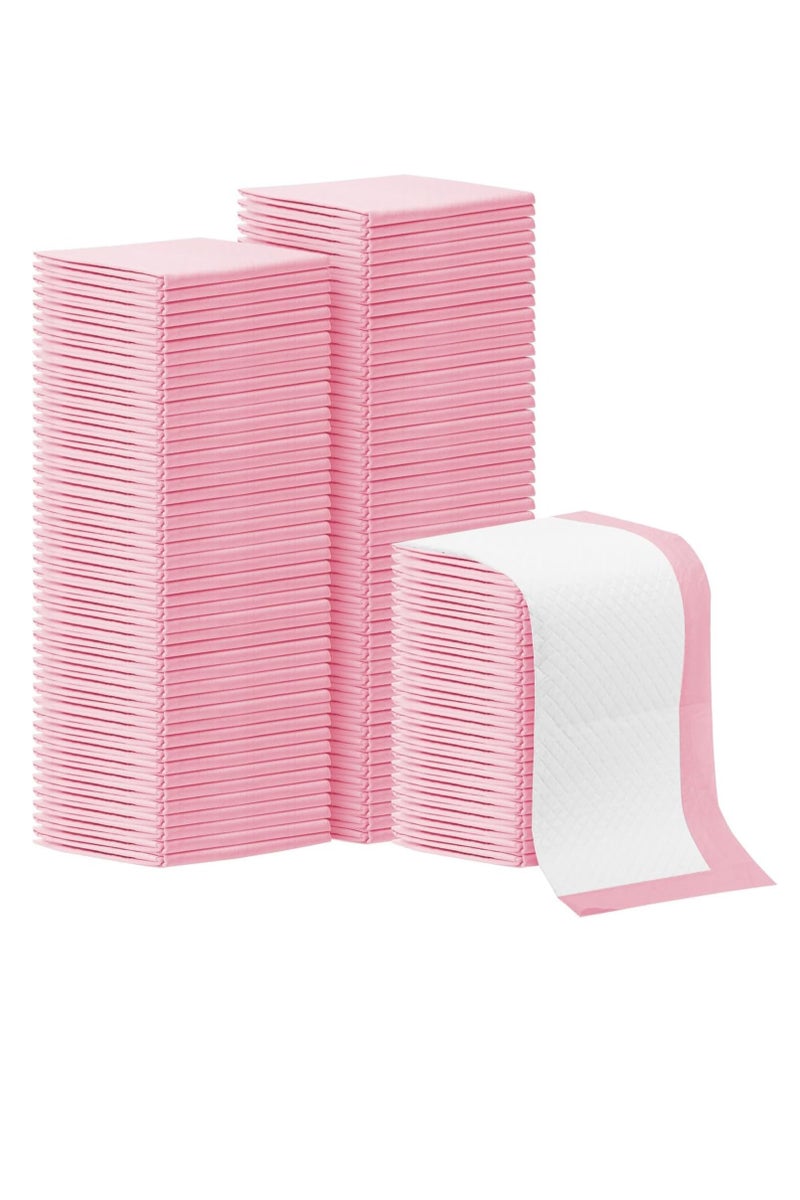 Gonice 40 Pieces Baby Disposable Changing Mats,Waterproof Baby Changing Pads, 60x60 cm, Highly Absorbent Leakproof Changing Pad Baby, Ultra soft Diaper Changing Mat Underpads for Baby Pink - Image 1