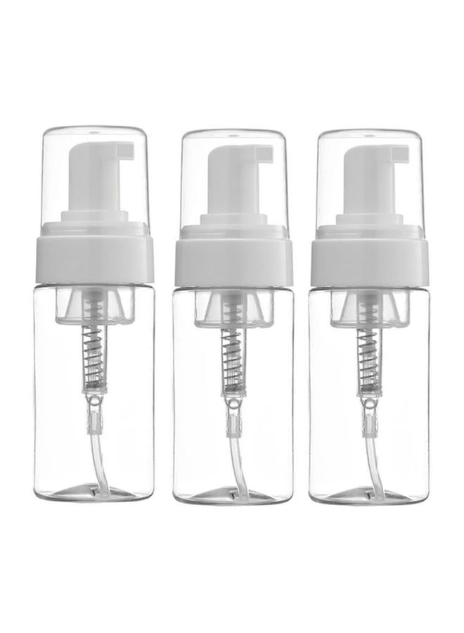 ASTRQLE 3Pcs 100ML 3.4oz Empty Clear Plastic Press Foaming Soap Pump Dispensers Spray Bottle Containers With Atomizer For Soap Foam Lotion Bathroom Accessory - Image 1