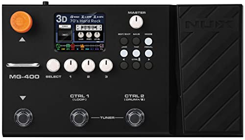 NUX MG-400 Guitar Multi-FX Pedal with dual processors and delivering high definition models and increased flexibility. Integrated effect - Image 1