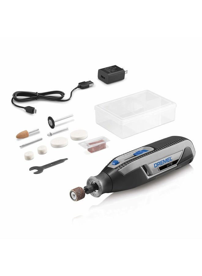 DREMEL Lite 7760 N/10 4V Li-Ion Cordless Rotary Tool Variable Speed Multi-Purpose Rotary Tool Kit, USB Charging, Easy Accessory Changes - Perfect For Light-Duty DIY & Crafting - Image 1