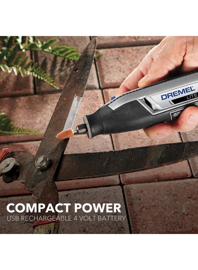 DREMEL Lite 7760 N/10 4V Li-Ion Cordless Rotary Tool Variable Speed Multi-Purpose Rotary Tool Kit, USB Charging, Easy Accessory Changes - Perfect For Light-Duty DIY & Crafting - Image 5