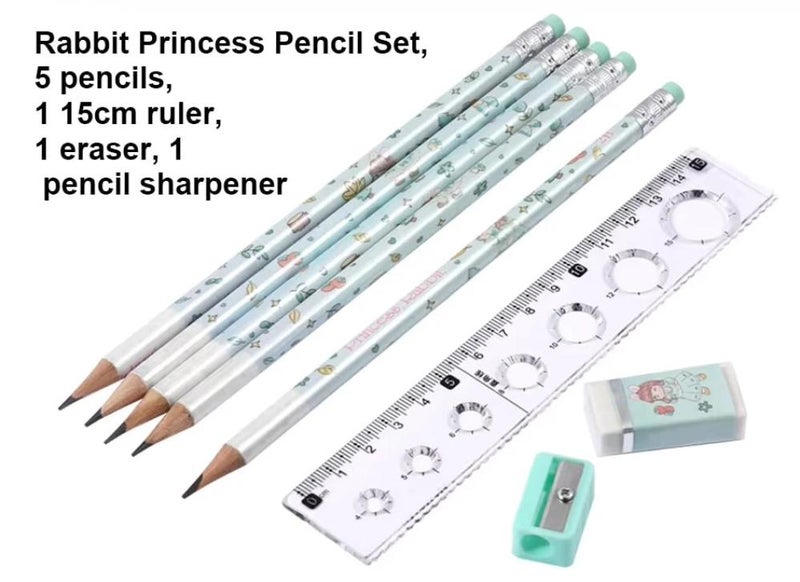 FOSKA Plastic Assorted Colors Pencil Set of 8 - Image 2
