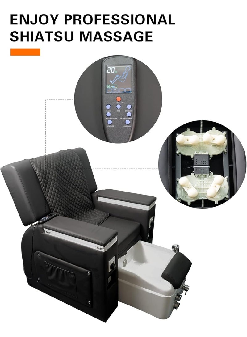 Meishida Electric Spa Chair, Electric Massager Chair with Adjustable Chair & Foot Tub for Beauty Spa Salon Furniture  - Image 5