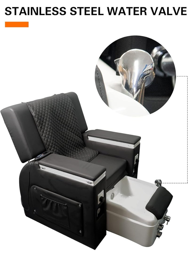 Meishida Electric Spa Chair, Electric Massager Chair with Adjustable Chair & Foot Tub for Beauty Spa Salon Furniture  - Image 4