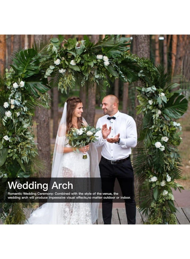 YOUWE7 Garden Arch Trellis for Climbing Plants Outdoor Wedding Arches for Ceremony Black Metal Garden Arbor Indoor Garden Arches for Party Decoration 7.9ft Wide X 6.4ft High (Black) - Image 2