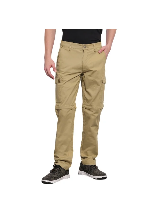 بيينغ هيومان Mens Dark Khaki Easy Fit Cargos