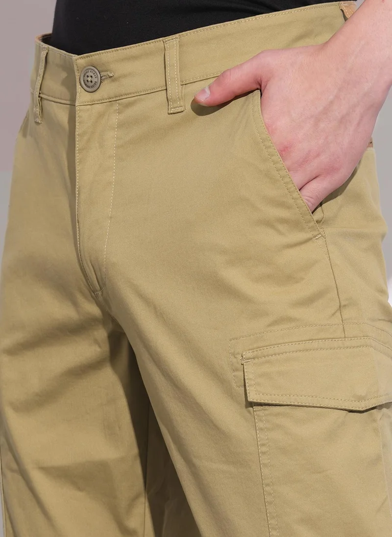 Being Human DK.KHAKI Men Classic Cargos Trousers for Men | Best Price UAE