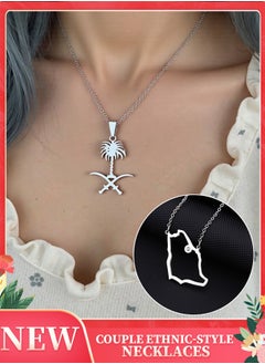 Generic Couple's versatile necklaces, a matching set of two, ethnic style necklaces, perfect for couples, spouses, and sisters to wear  - Image 1