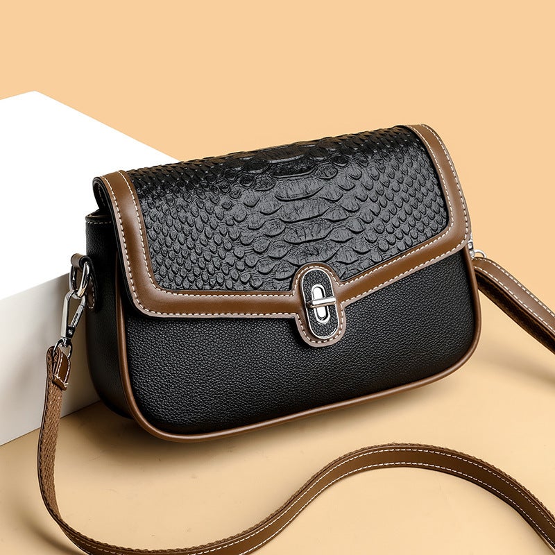 Popular Women'S Bag High-Grade Stone Pattern Shoulder Bag Fashionable Simple All-Match Casual Women'S Messenger Bag - Image 4