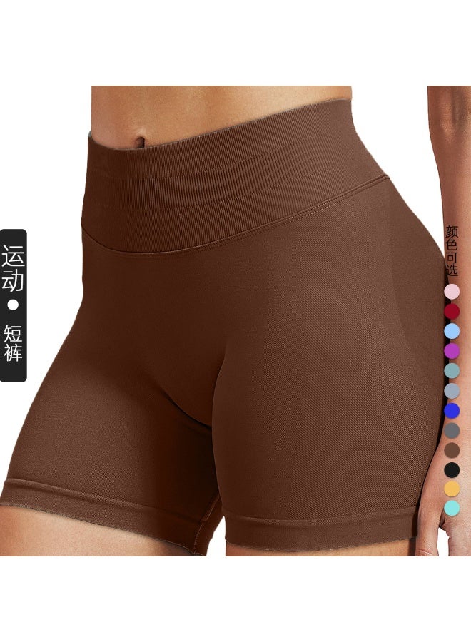 Shorts  Solid Seamless Half Pants Women Soft Fitness Outfits Yoga Pants Gym Running Bike Wear  - Image 1