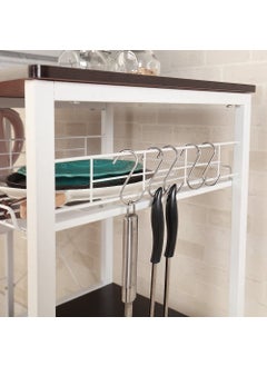 INDIAN DECOR INDIAN DECOR XL6700 Metal Powder Coated Durable 3Tier Kitchen Bakers Rack Utility Microwave Oven Stand Storage Cart Workstation Shelf White  - Image 5