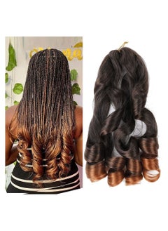3 Pack Pre Stretched Bouncy Braiding Hair, 22 Inch Loose Wavy Hair Streched, French Curls Braids Synthetic Extensions, Premium For Women