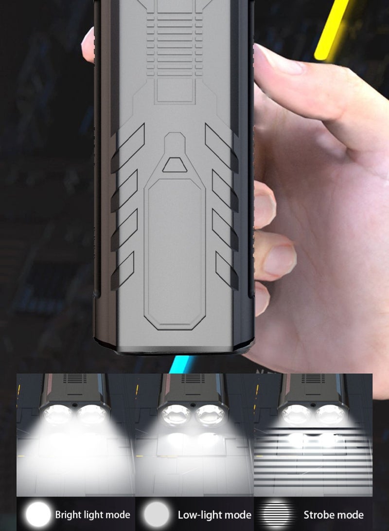 أضواء الدراجة وأضواء مؤخرة الدراجة مع جهاز تحكم عن بُعد، مجموعة أضواء الدراجة، ضوء مؤخرة الدراجة قابل لإعادة الشحن عبر USB - Image 2