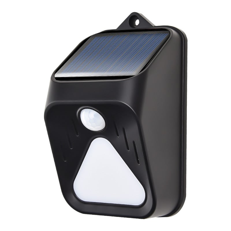New Solar-Powered Alarm Light with Human Motion Sensor and Remote Control - Animal Deterrent Solar Alert Lamp - Image 1