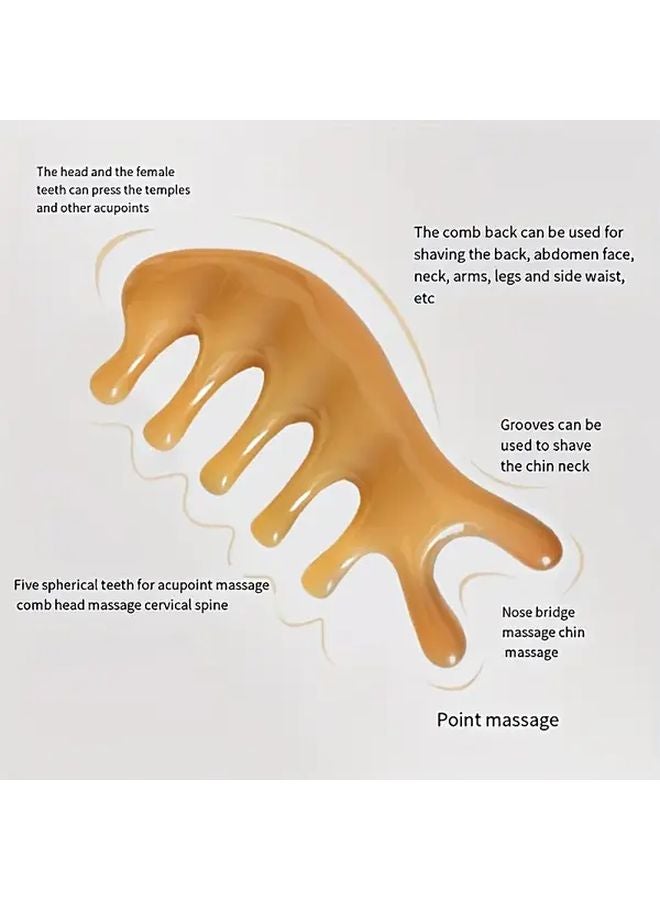 مساج رأس دولفين ذو المشط - خمسة مخالب لاسترخاء العضلات - كاشط نقاط الوخز بالإبر في الجسم - Image 5