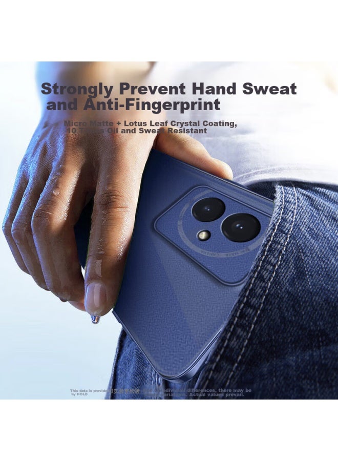 Holdzu Phone Case For Honor 100, Honor 100 Protective Cover, Heat Dissipation Silicone Lens Full Protection Ultra-thin Frosted Case For Men And Women - Misty White - Image 3