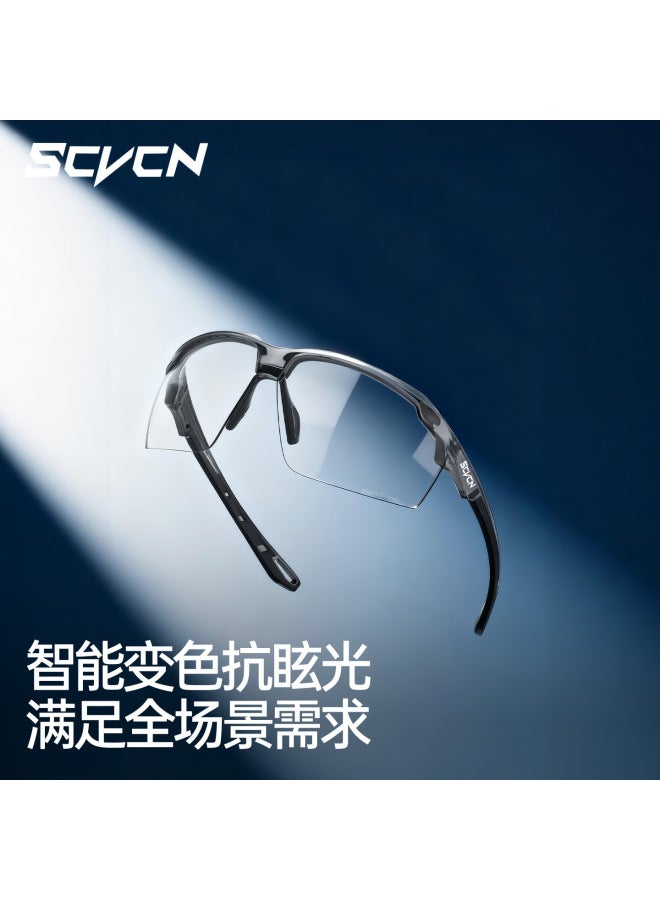 SCVCN Photochromic Running Glasses Professional Marathon Lightweight Outdoor Cycling Mountaineering Goggles Sunglasses UV Protection - Image 2