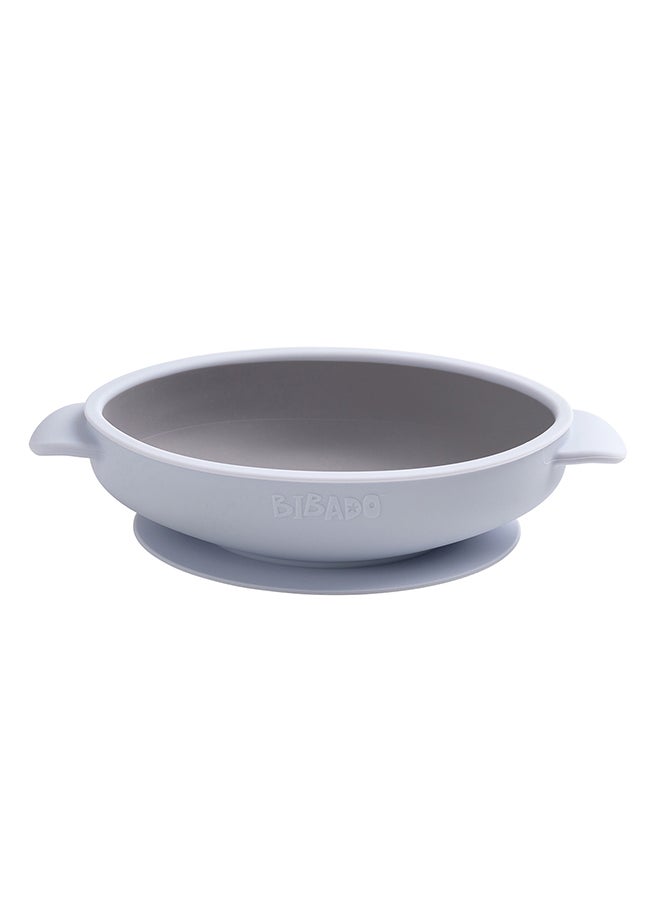 bibado Silicone Suction Bowl, Helps Babies To Grips With Scooping And Independent Feeding Suitable For 6 Months To 3 Years - Mist  - Image 1