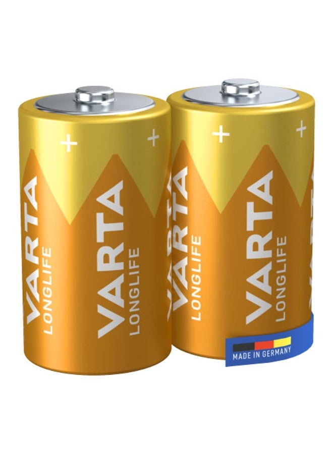 VARTA Longlife LR20 D Alkaline Battery 1.5V – Ultra Long-Lasting, 10-Year Storage, Made in Germany - Image 2