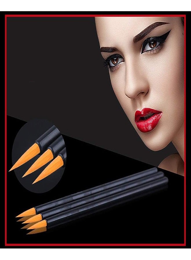 Rinpoche Disposable Eyeliner Applicator Cosmetic Eye Line Wands Makeup Tool with Covers Eyelash Growing for Women's and Girl's (Multicolor) (Pack Of 20) - Image 4